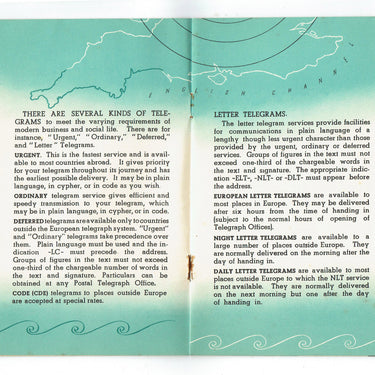 Overseas Telegrams GPO Post Office Telegraph