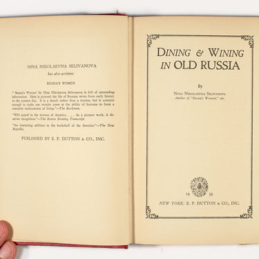 Dining and Wining in Old Russia