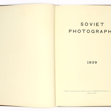 Soviet Photography 1939