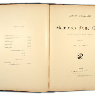 Set of French Print Books 1890s