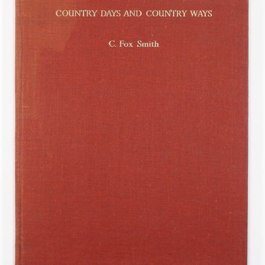 C Fox Smith Country Days And Country Ways