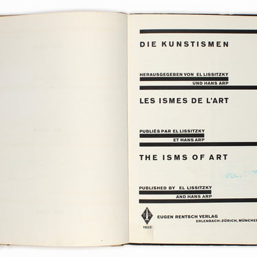 The Isms Of Art 1924 1914 El Lissitzky Hans Arp