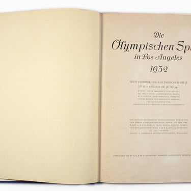 Olympia 1932 Die Olympischen Spiele in Los Angeles
