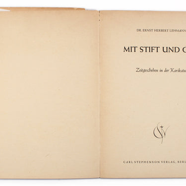 Mit Stift und Gift With Pen and Poison by Dr Ernst Herbert Lehmann