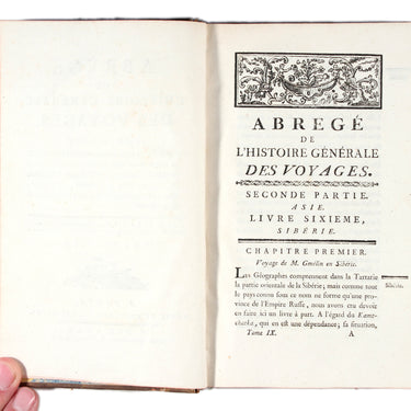 Summary of the General History of Travel Vol 9 Siberia Asia  Abr&eacute;g&eacute; De L'Histoire G&eacute;n&eacute;rale Des Voyages Tome Neuvieme