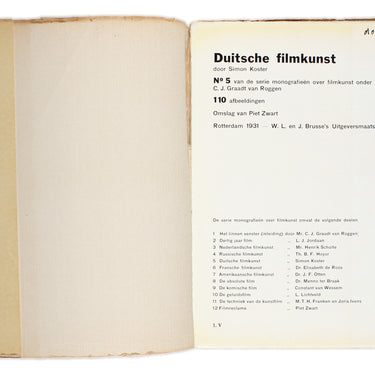 Duitsche Filmkunst Simon Koster German Film Art