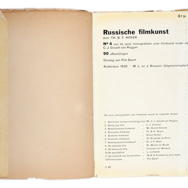 Russische Filmkunst Th B F Hoyer Russian Cinema No 4