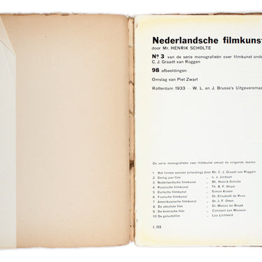 Nederlandsche Filmkunst Mr Henrik Scholte Dutch Film Art