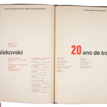 Maiakovski 20 Ans de Travail - Mayakovsky 20 Years of Work