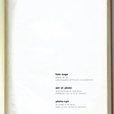 Foto-auge Oeil et photo Photo-eye 76 Photographs of the period