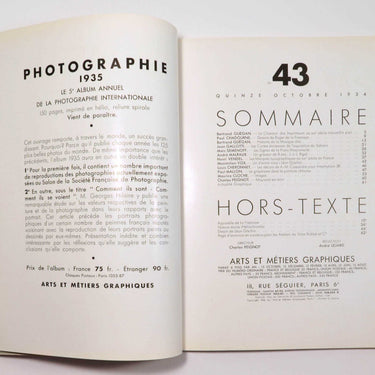 Arts et Metiers Graphiques 43 1934