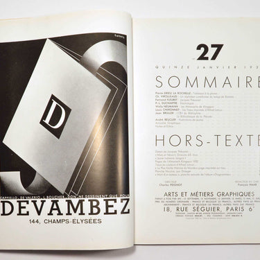 Arts et Metiers Graphiques 27 1932