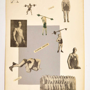 Photomontage Spartakiada Weight Lifting