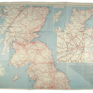 Motorists Road Map of England Wales &amp; Scotland