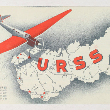 Stand De L'URSS A La 15: Exposition Internationale De L'Aeronautique Paris 1936