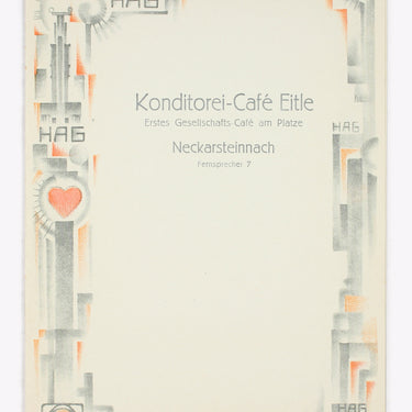 Cafe Eitle Menu Kaffee Hag