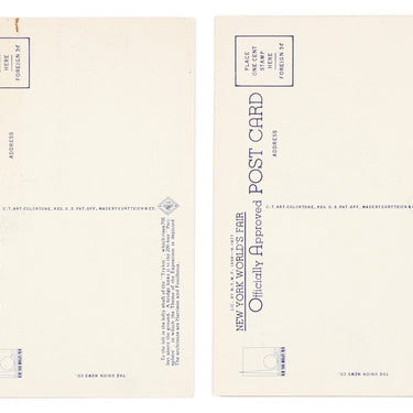 New York World's Fair Officially Approved Postcards