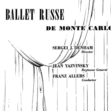 Ballet Russe De Monte Carlo American Tour 1943-44 Program