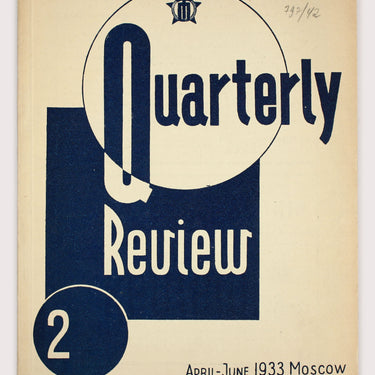 Quarterly Review #2 1933