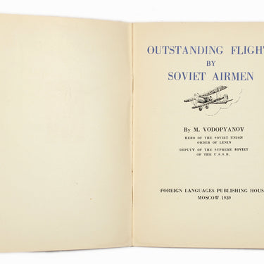 Outstanding Flights by Soviet Airmen