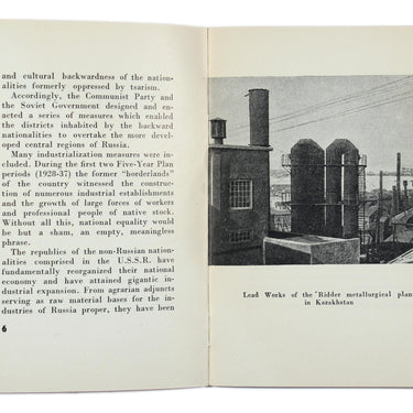 Industrial Progress in the Soviet Republics of the Non-Russian Nationalities