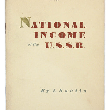 National Income of the U.S.S.R.