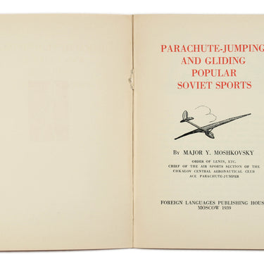 Parachute-Jumping and Gliding. Popular Soviet Sports