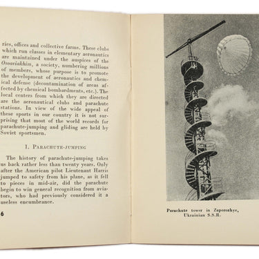 Parachute-Jumping and Gliding. Popular Soviet Sports