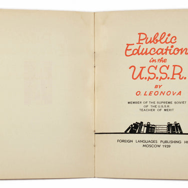 Public Education in the U.S.S.R.