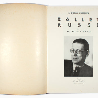 S Hurok Ballet Russe de Monte-Carlo Direction W. de Basil