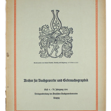 Archiv Fur Buchgewerbe Und Gebrauchsgraphik Hest 4 / 78 1941