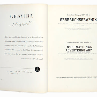 Gebrauchsgraphik May 1937