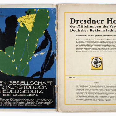 Dresdner Heft Der Mitteilungen Des Vereins Deutscher Reklamefachleute #5 1914