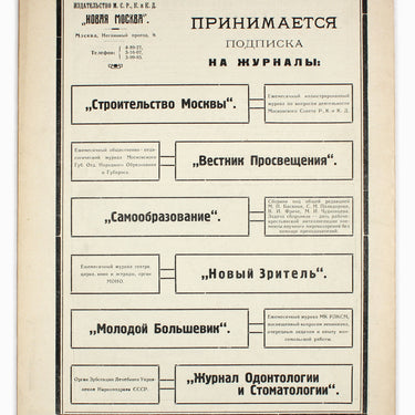 Building of Moscow Stroitelstvo Moskvy #4 1924