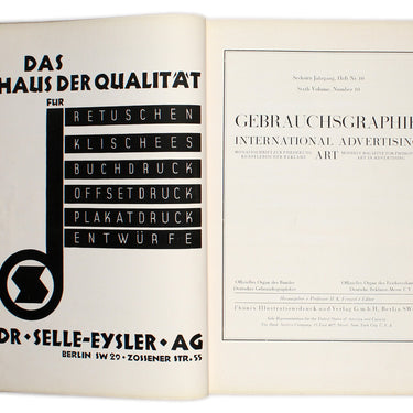 Gebrauchsgraphik Oct 1929
