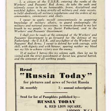The Red Army Fifty Questions answered