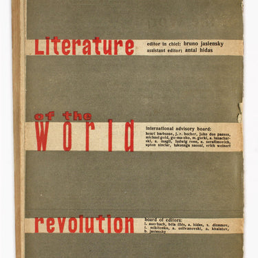 Literature Of The World Revolution 1931