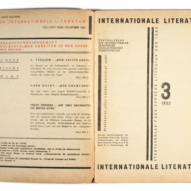 Internationale Literatur - International Literature #3 1932