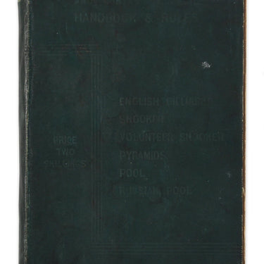 Handbook and Rules of English Billiards Snooker Volunteer Snooker Pool Pyramids and Russian Pool