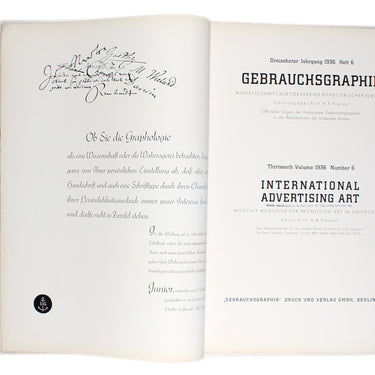 International Advertising Art Gebrauchsgraphik
