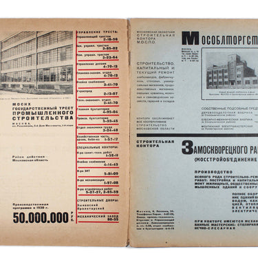 Construction Of Moscow #5 1930 Stroitelstvo Moskvy