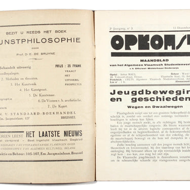 Opkomst Attendance Flemish Student Magazine No 3 1929
