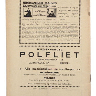 Opkomst Attendance Flemish Student Magazine No 2 1929