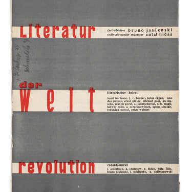 The World Revolution Literature Literatur der Weltrevolution #4 1931