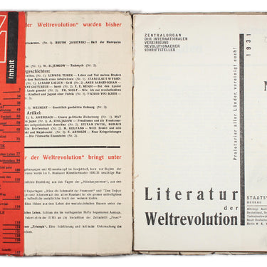 The World Revolution Literature Literatur der Weltrevolution #4 1931
