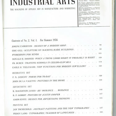 Industrial Arts Summer 1936
