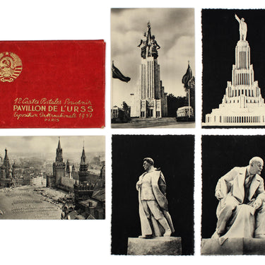 USSR Pavillion 1937 International Exhibition Paris Postcards